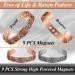 Vicmag Men's Ultra Strength Magnetic Copper Bracelet | 99.99% Pure Copper Cuff Bangle | Adjustable Size | Gift Box Included | Tree Raven Copper - Buy Online on GoSupps.com