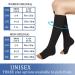 Evolyline 3 Couple Compression Stockings for Men & Women - Medical Support Socks for Leg Pain Varicose Veins & Thrombosis - Open Lace Design - Black S-M - Buy Online on GoSupps.com