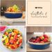 11.81" Spun Bamboo Fruit Bowl Bamboo Fruit Basket Fruit Bowl for Kitchen Counter Decorative Bowl Fruit Bowl Wooden Bowl Decorative Bamboo Bowl Bamboo Salad Bowl (Grey Pack of 2) (Blue Pack of 2) - Buy Online on GoSupps.com