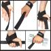 Lifting Straps (1 Pair) - Padded Wrist Support Wraps for Powerlifting, Bodybuilding, Gym Workout - Strong Deadlifts & Strength Training - Black - Buy Online on GoSupps.com