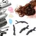 12 Piece Black Alligator Hair Clips - Salon Neckline Clips for Strong Hair & Hairdresser Styling - Buy Online on GoSupps.com