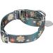 Adjustable Martingale Dog Collars - Heavy Duty Soft & Smooth for Large & Small Dogs | Elegant Flower Design in Warm Gray - Buy Online on GoSupps.com
