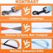 Demigreat 1.5m/3m/5m Dog Leash - Robust Long Training Line with Padded Handle for Small to Large Dogs - 10ft Orange - Buy Online on GoSupps.com