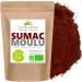 Sumac pure moulu poudre 100% naturel - Sachet Fra cheur Biod gradable Refermable (200g) - Buy Online on GoSupps.com