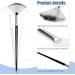 EBLLPA 5PCS Fan Makeup Brush Slim Soft Facial Fan Brush Acid Applicator Brush Professional Facial Mask Blush Brushes Cheekbones Brush Chemical Peel Brush Applicator Fan Mask Brushes for Facials Black - Buy Online on GoSupps.com