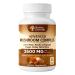 Native Essentials 10-in-1 Mushroom Complex with Lions Mane Reishi Cordyceps - 2600mg Focus Energy Immune Support Supplement 90 Capsules
