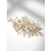 SWEETV Rhinestone Wedding Hair Comb - Handmade Bridal Hair Clip for Women in Gold - Buy Online on GoSupps.com