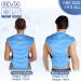 REVIX Large Gel Ice Pack for Shoulder and Back Injuries - Reusable Wrap for Pain Relief and Swelling - Soft Plush Lining - Flexible and Long Lasting - Blue - Buy Online on GoSupps.com