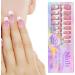 Stick on Full Nails - -Adhesive Trendy False Nails with White French Tips - Beauty Products for Home Wedding Dating Gathering Traveling Buogint 01 - Buy Online on GoSupps.com