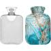 Marble Hot Water Bottle with Cover | Pain Relief Heat Pack for Menstrual Cramps - 1L International Shipping - Buy Online on GoSupps.com