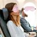 Buy Silk Eye Mask for Women & Men | Adjustable Sleep Mask | Light Blocking & Breathable | Perfect for Travel Naps Meditation - Pink - Buy Online on GoSupps.com