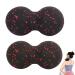 2 pieces back spine fascia ball peanut ball therapy hall massage balls suitable for relieving different sore muscles in arms for stretching the fascia (red black pink) white blue