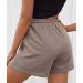 EFAN High Waisted Summer Sweat Shorts for Women with Pockets - Coffee, Small - Buy Online on GoSupps.com