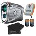 Bushnell PRO XE/X3 Advanced Laser Golf Rangefinder with Included Carrying Case, Carabiner, Lens Cloth, and Selected Wearable4U Bundle +Towel+CR2 PRO X3
