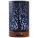 EQUSUPRO Essential Oil Diffuser 100ml Metal Aromatherapy Oil Diffuser Ultrasonic Cool Mist Diffuser with Waterless Auto Shut-Off Protection,7 Colors Changed LED for Home Office SPA Yoga (Tree)