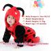 Doladola Unisex Baby Hooded Ladybug Romper - 12-18 Months | Toddler's Jumpsuit & Pajama Outfit - Buy Online on GoSupps.com