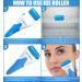Face and Eye Silicone Ice Roller Set - Cryotherapy Skin Care for Puffy Eyes, Migraine Relief & Sunburn - Stainless Steel Head - Blue - Buy Online on GoSupps.com