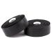 Vinqliq Retro PU Leather Road Bike Bicycle Handlebar Grip Wraps Bar Tapes with Bar Plugs (Black (with Breath Holes))