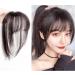 Bangs Hair Clip Lifelike Hair Extensions Wispy Bangs Clip Dark Brown Fake Air Bangs Fringe Refine Facial Contour 3D Real Human Hair Bangs for Daily Wear - Buy Online on GoSupps.com