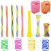 AIMICOCA 37pcs Cat Feather Toys Set Interactive Cat Toys for Indoor Cats(Random Color)