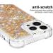 Tivenfezk Nadoli Glitter Treisand Case for iPhone 15 Pro - Silicone Shockproof Transparent TPU Bumper Liquid Quicksand Design Gold Edition - Buy Online on GoSupps.com