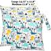 Trasun Fabric Diapers & Wet Bags Organizer - Reusable Waterproof Large Diaper Bags for Toddler Travel Gym Beach & Pool - Set of 2 in Blue - Buy Online on GoSupps.com