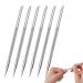 6 PCS Cuticle Pusher Tool Stainless Steel Cuticle Pusher Cuticle Remover Nail Polish Tools Gel Fingernails Polish Peeler Manicure Tool Pedicure Cleaner For Fingernail Toenail