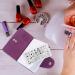 Lurrose Purple Nail Art Stamp Plate Holder - Organize Your Stamping Plates Collection for Perfect Manicures - Buy Online on GoSupps.com