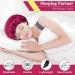 Buy Kiiwah Double Layer Silk Bonnet Sleep Caps - Adjustable Satin Sleeping Caps for Women & Girls | Black & Red | Perfect for Curls - Buy Online on GoSupps.com