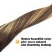 GOO GOO Handmade Real Human Hair Extensions 16 Chocolate Brown to Caramel Blonde Balayage 4/27/4 - Soft & Natural Clip-in Hair Extensions for Women - 7pcs 120g - Buy Online on GoSupps.com