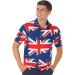 Royal & Awesome Men's Funny Golf Polo Shirt - X-Large Union Jack Design - Buy Online on GoSupps.com