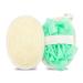 Travel Natural Body Loofah Sponge Mini Loofah Travel Size Loofah Double Sided Eco Organic Loofah Sponge exfoliating with Hand Body Scrub Sponge Loofah Soft Sensitive Skin 2Pcs