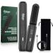 Beard Straightener for Men, REHOYO Cordless Heated Hair & Beard Brush with Anti-Scald & Ionic Technology, 3 Temperature Setting Beard Straightener Comb, Portable Straightening Brush for Home Travel Black