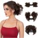 Hair Bun Hairpiece for Women Messy Bun Hair Clip Easy-to-use Claw Clip Hairpiece Versatile Hairstyles Fluffy Wig for Thin or Thick Hair Hair Chignons(Dark Brown) - Buy Online on GoSupps.com