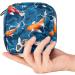 Menstrual Pad Bag with Zipper | Stylish Koi Fish Women's Pouch for Tampons & Napkins | Perfect Travel Accessory - Buy Online on GoSupps.com