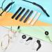VEGCOO 12 Pairs Round Glasses Retainers Silicone Eyeglasses Hooks Temple Tip Holder Ring Eyewear Sleeve Retainer for Glasses Eyeglasses and Sunglasses - Buy Online on GoSupps.com