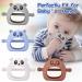Isaken Baby Bite Gloves & Rings - Premium Dental Aid Toy for 0-6 Months - Non-Dropping Design in Baby Blue - Buy Online on GoSupps.com
