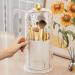 Makeup Brush Holder Rotating Makeup Brush Organizers Makeup Brush Storage Organizers Desktop Organizers For Cosmetics Milky - Buy Online on GoSupps.com