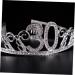 1 Set Birthday Tiara Headband Headbands Women Belt Rhinestone Headband Rhinestone Headpiece Ladies Suits Birthday Party Decorations Plain Sash Fabulous Sash Beauty Make up Decorate - Buy Online on GoSupps.com
