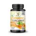 Pure Turmeric Curcumin 1000 mg Black Pepper Extract 95% CURCUMINOIDS Non GMO Increased Absorption Gluten Free 500mg 60 Veggie Capsules