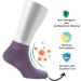 Cosyfeel Women Loose Diabetic Socks | 4-Pack Neuropathy Ankle Socks for Ladies | Super Soft Eco-Friendly Bamboo Material | Durable with Seamless Toe | Multicolour Patterns | 4 Seasons 7-9 1/2 CHALK VIOLET - Buy Online on GoSupps.com