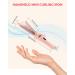 Ukliss Mini Curling Iron Wand for Short Hair - Travel Friendly Dual Voltage 0.75 Inch Ceramic Curler with 5 Heat Settings & Auto-Off - Perfect Pink Portable Hair Styling Tool - Buy Online on GoSupps.com