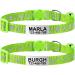 Tagme 2er-Pack Cat neck band with name and address shield reflective cat collar with safety clasp and bell for kittens green 15-20 cm green
