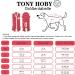 Tony Hoby Dog Suit for Men & Women | Soft Cotton Overall with 4 Legs & Stripes for Comfortable Sleep Red Boy - Buy Online on GoSupps.com
