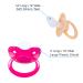 J&Or Classic Original Adult Pacifier Dummy - Three Color Pack (Hot Pink, Flamingo Pink, Caramel Yellow) - Buy Online on GoSupps.com