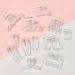 10 Pack Acrylic Hair Pins DIY Hair Accessories Hair Clamp Hair Barrette Clear Hair Grips Acrylic Material For Children DIY Hair Accessories - Buy Online on GoSupps.com