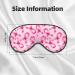 Breast Cancer Awareness Print Sleep Eye Mask - Soft Blindfold with Elastic Strap for Travel & Night Sleep - Buy Online on GoSupps.com