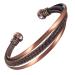 ENermagix Magnetic copper bracelets for men and women 99.9% solid copper magnetic cuffs with powerful magnets (3518 Gauss each)