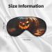 SSIMOO Fall Pumpkin Sleep Mask | Adjustable & Breathable Eye Mask for Comfortable Sleep | Fashionable Sleep Accessory - Buy Online on GoSupps.com