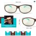 Fit Over Blue Light Glasses - AHT Anti Blue Ray Computer Glasses | Wear Over Prescription/Reading Glasses | UV400 Lens | Reduce Eyestrain & Headache | Sleep Better | Brown Green - Buy Online on GoSupps.com